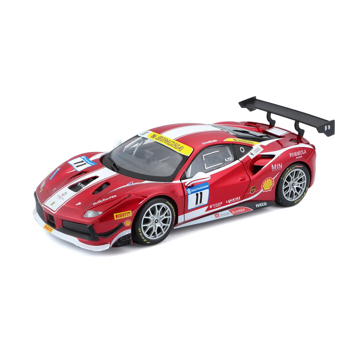 Автомодель Bburago пластикова 1:24 червона