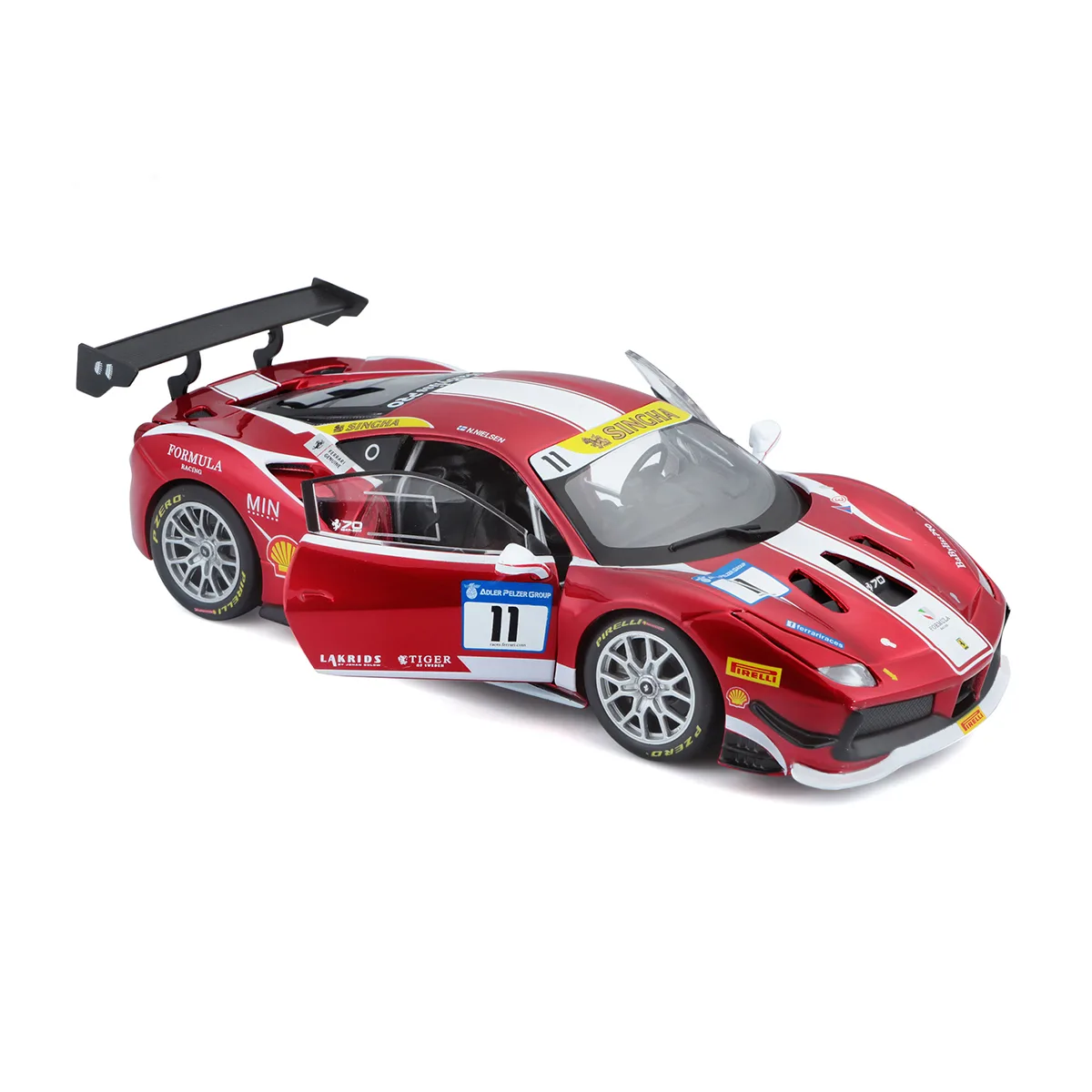 Автомодель Bburago пластикова 1:24 червона