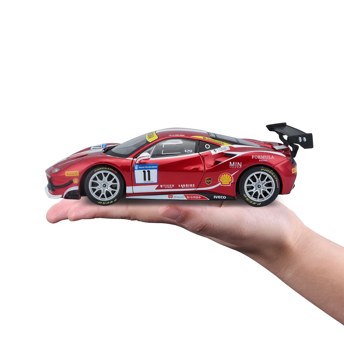 Автомодель Bburago пластикова 1:24 червона