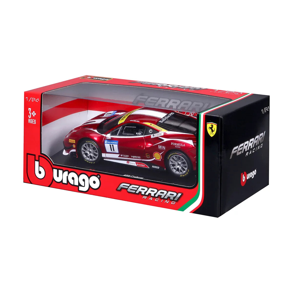 Автомодель Bburago пластикова 1:24 червона