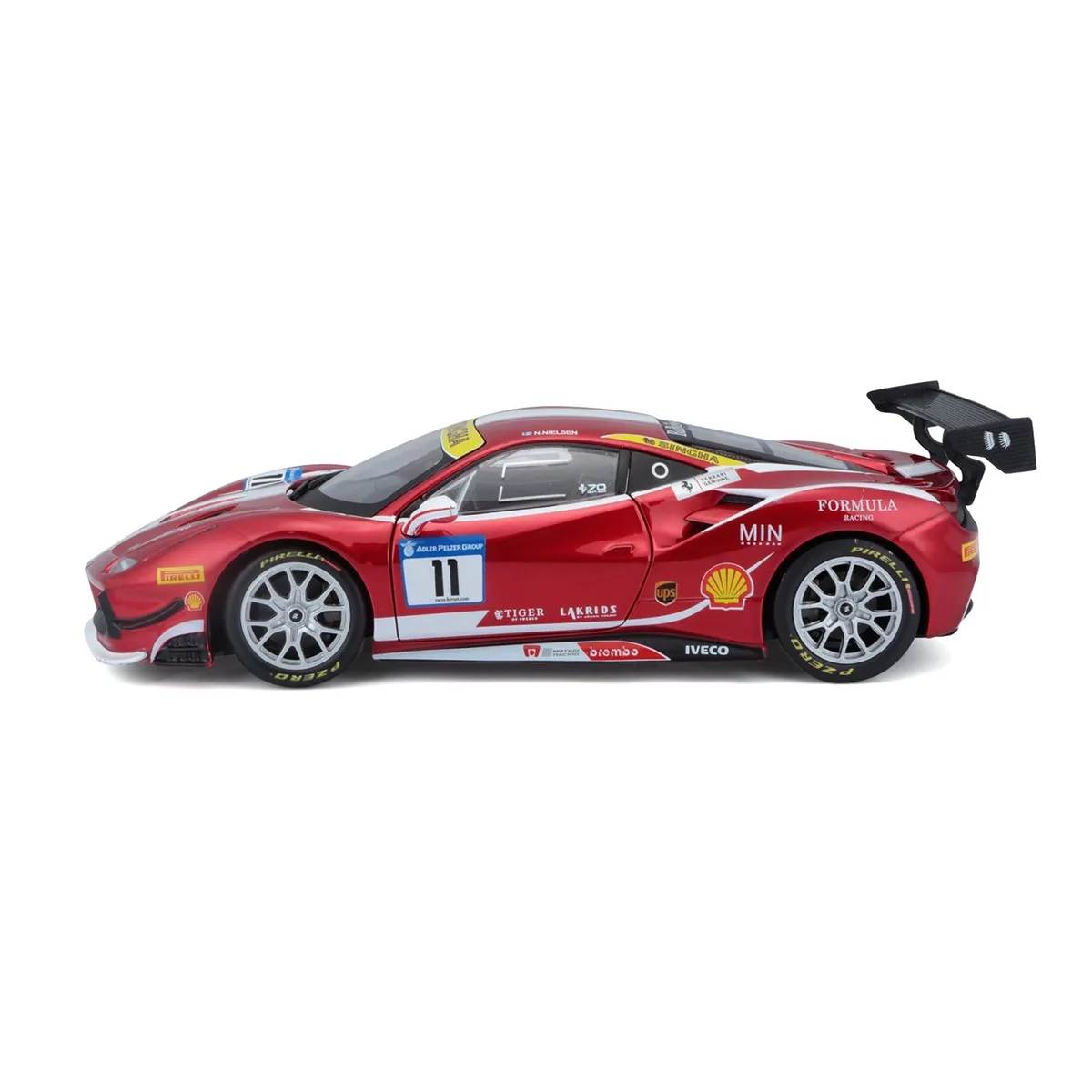 Автомодель Bburago пластикова 1:24 червона