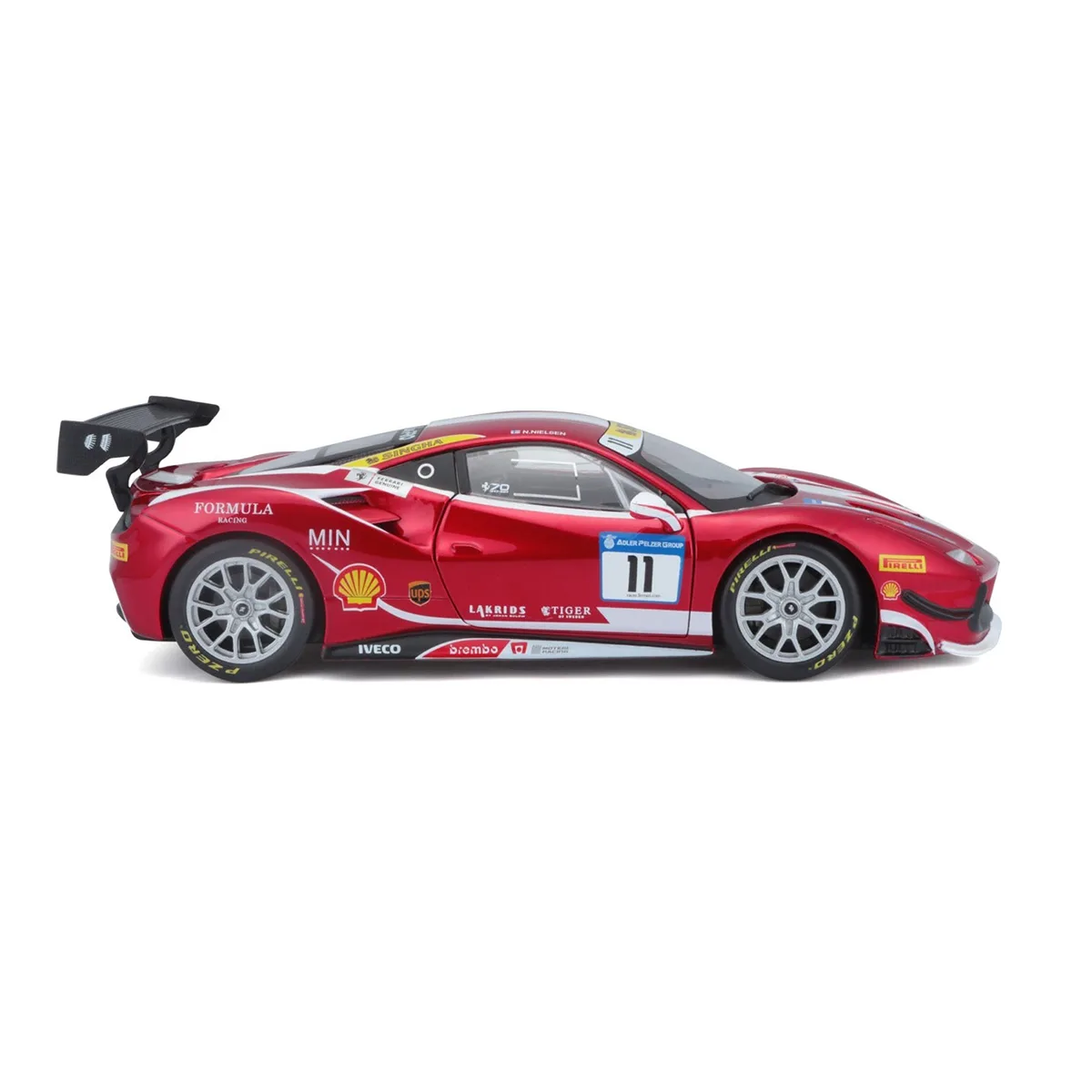 Автомодель Bburago пластикова 1:24 червона