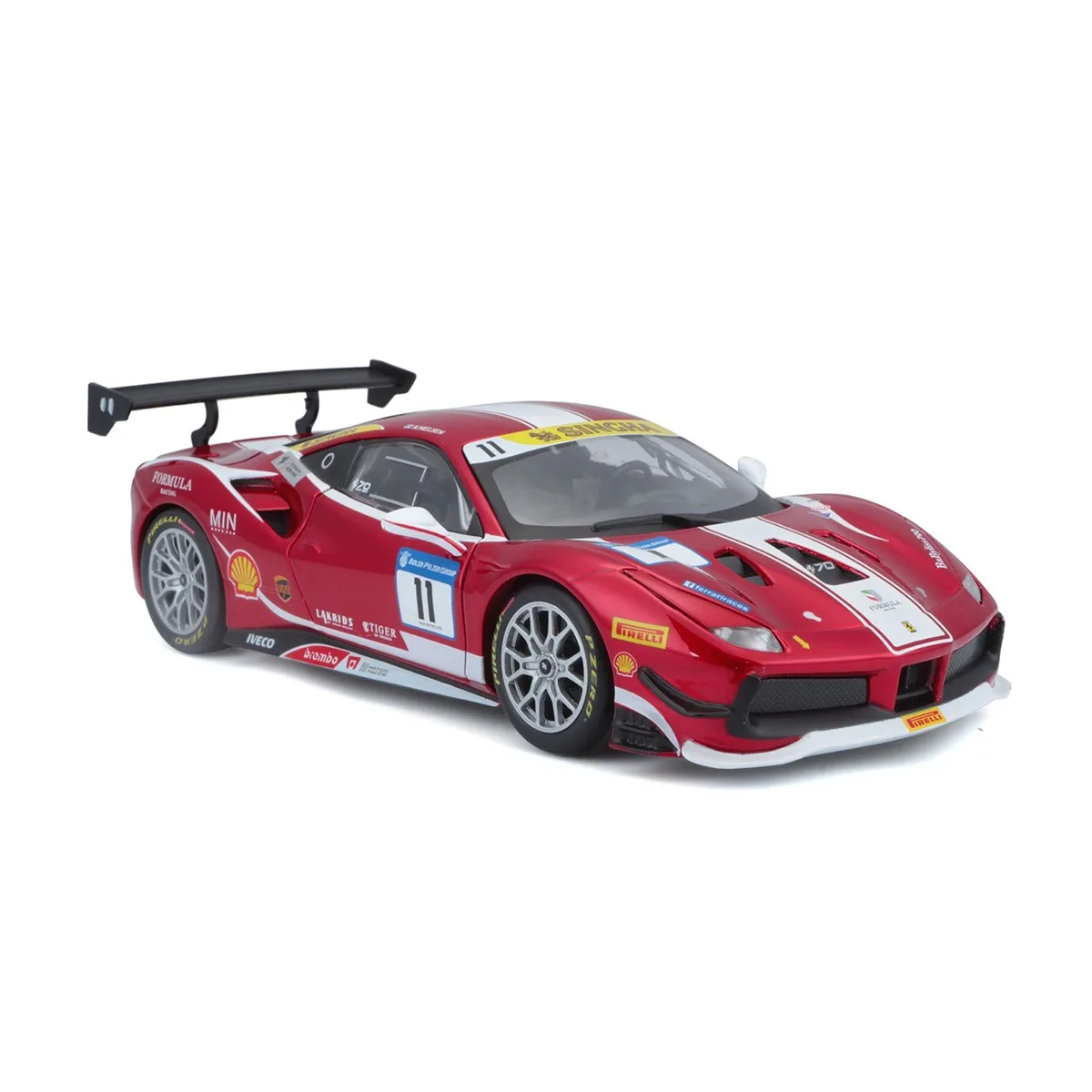 Автомодель Bburago пластикова 1:24 червона