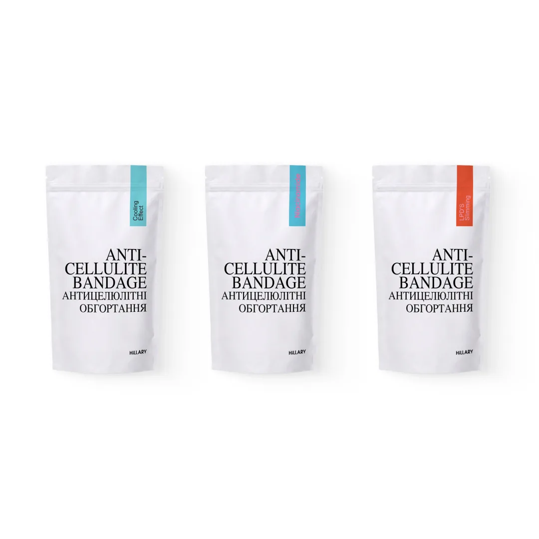 Набір антицелюлітних охолоджувальних обгортань Hillary Cooling Anti-Cellulite Wrap Set