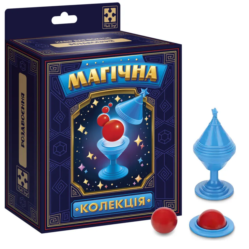 Набор для фокуса Vladi Toys разборная ваза 15 см красная шарик