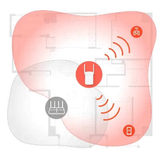 Расширитель покрытия WiFi MERCUSYS ME30 AC1200, 1хFE LAN