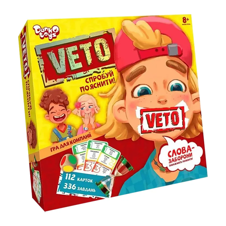 Дитяча настільна гра Danko Toys картки 112 шт пластик багатокольорова