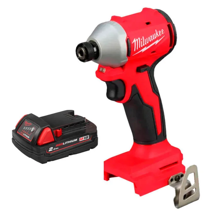 Акумуляторний ударний гвинтоверт Milwaukee M18 BLIDRC-0, 18В, 190Нм, 0-3600 об/хв, вага 1.3 кг, без акумулятора та зарядного прист