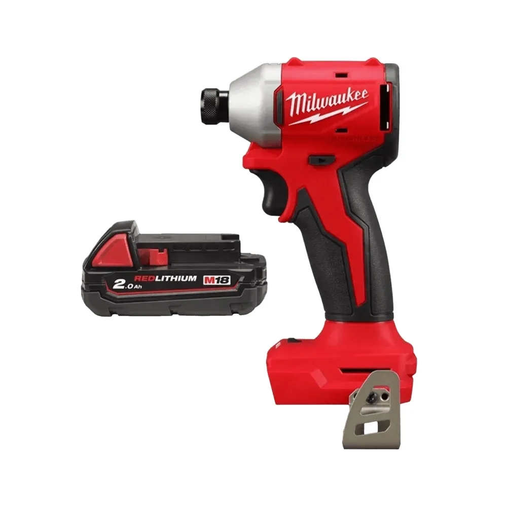 Акумуляторний ударний гвинтоверт Milwaukee M18 BLIDRC-0, 18В, 190Нм, 0-3600 об/хв, вага 1.3 кг, без акумулятора та зарядного прист
