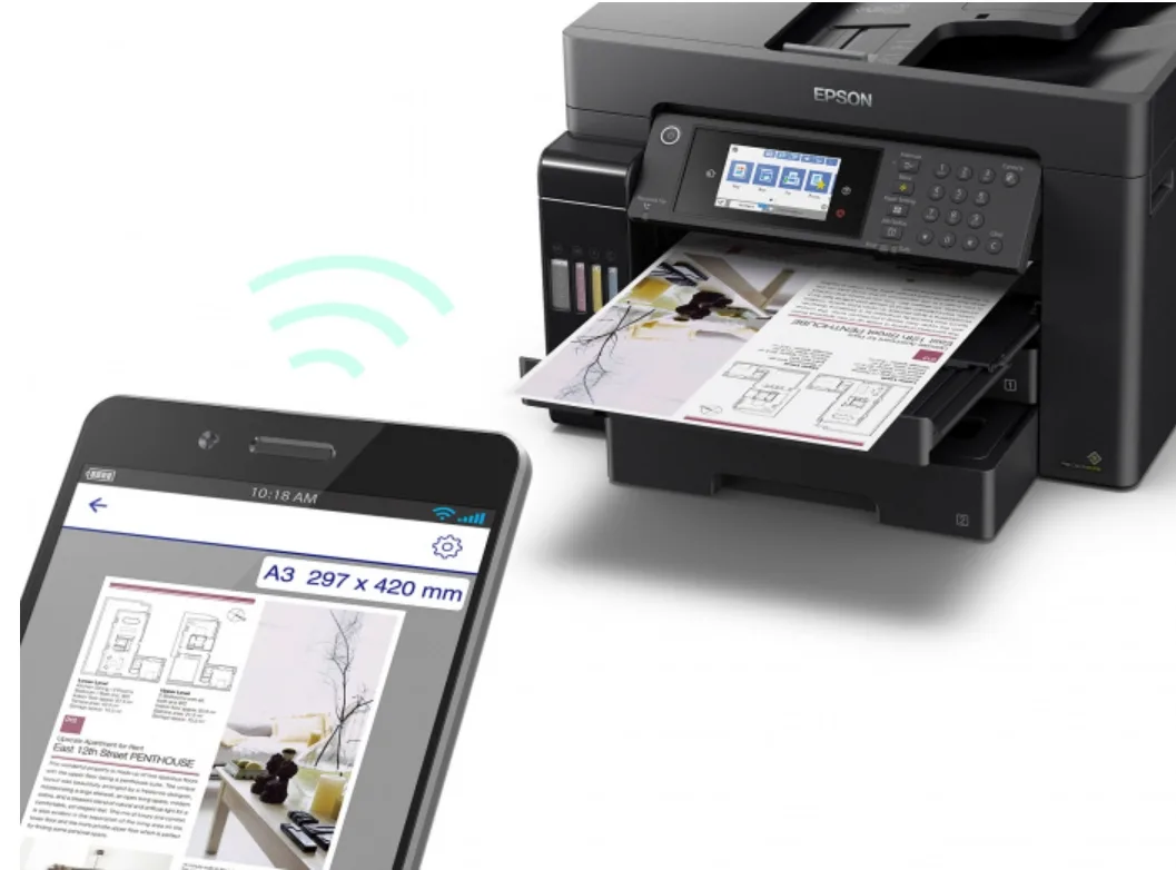 БФП Epson EcoTank 4 в 1 A3 кольоровий 32 ст/хв Wi-Fi Duplex