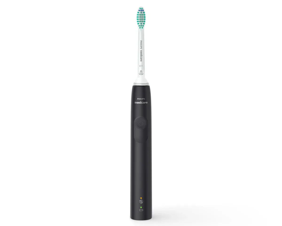 Електрична зубна щітка Philips Sonicare 3100, 31 тис. коливань на хвилину, 1 насадка, чорного кольору.