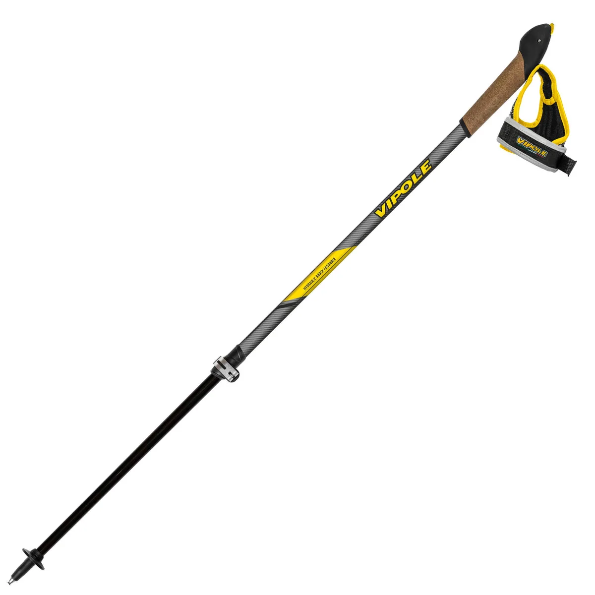 Палки для скандинавской ходьбы Vipole Carbon 90-130 см Светло-серые