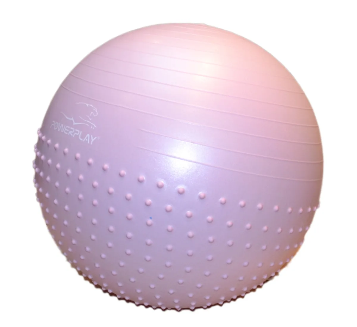 Мяч для фитнеса Active Point PVC 65 см Лиловый полумассажный с насосом