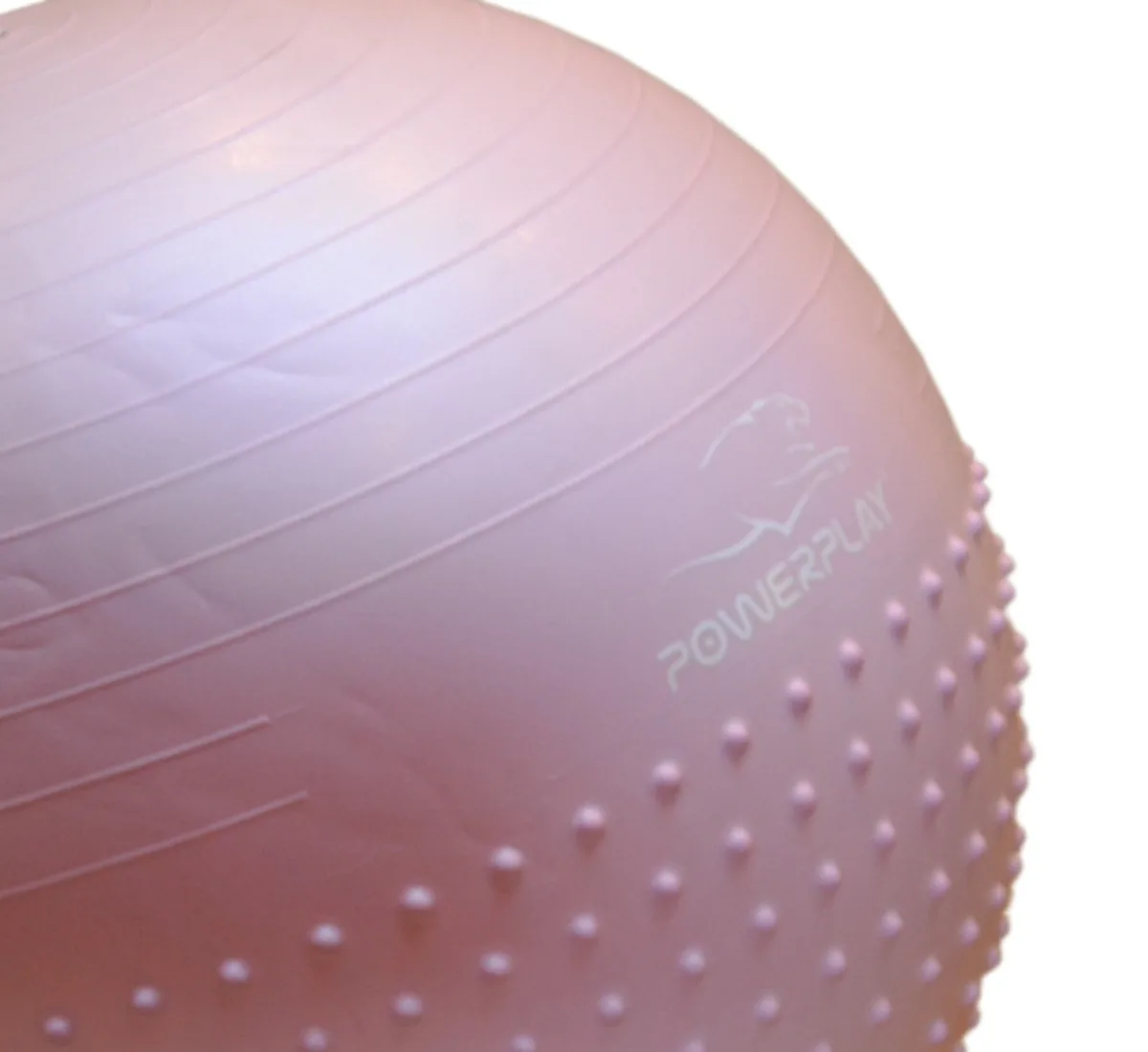 Мяч для фитнеса Active Point PVC 65 см Лиловый полумассажный с насосом