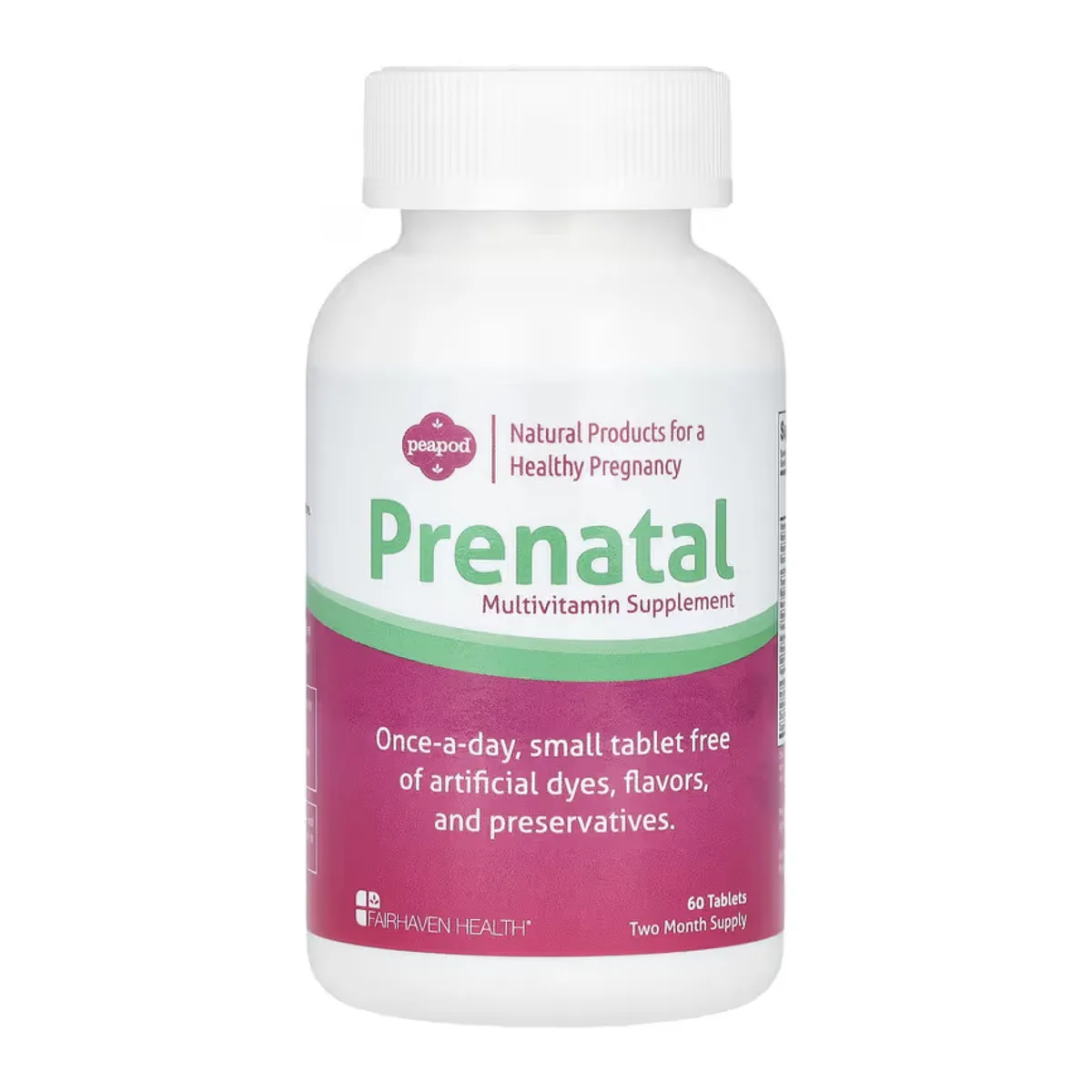 PeaPod Prenatal Вітаміни для вагітних 60 табл натуральні без барвників