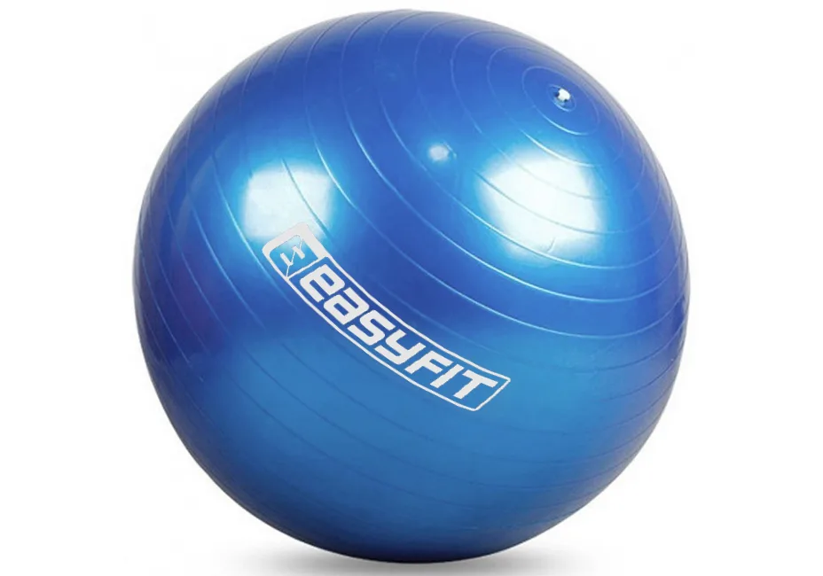 М'яч для фітнесу EasyFit ПВХ 65 см Синій