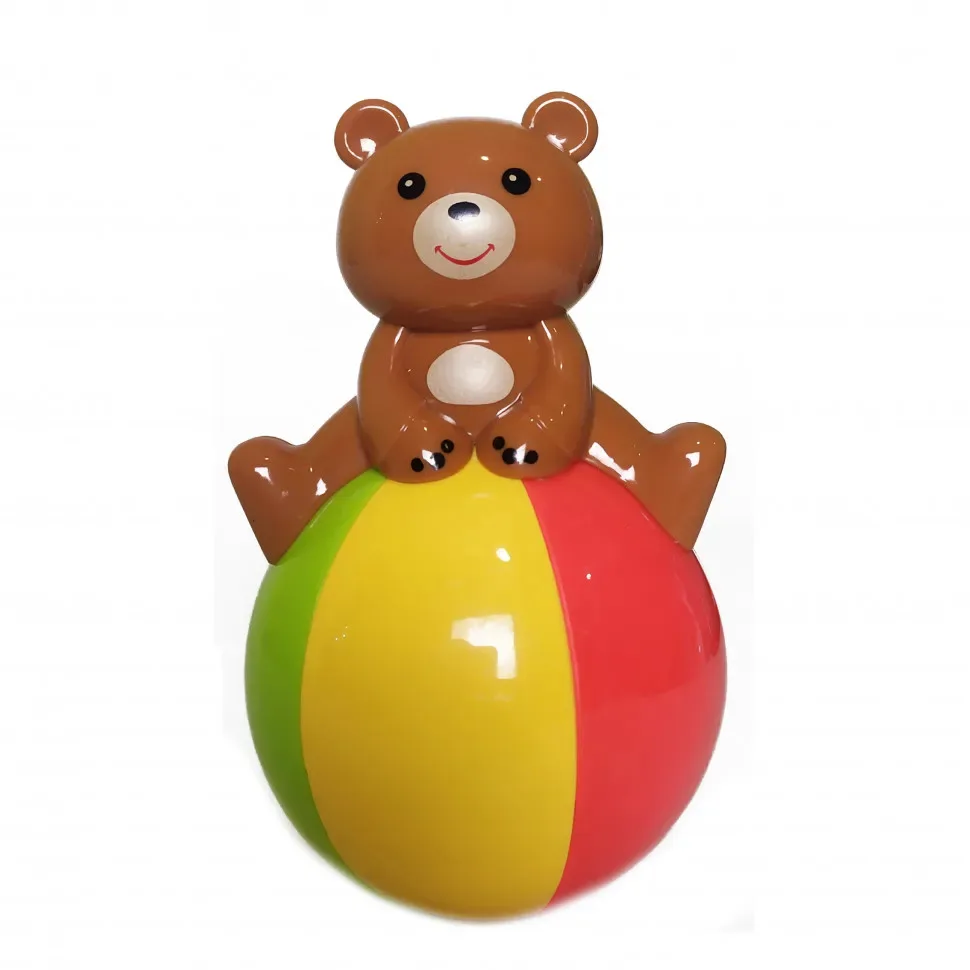 Іграшка Неваляшка Limo Toy Пластик 15 см Ведмедик зі звуковими ефектами
