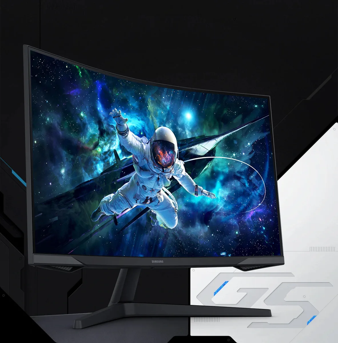 Монитор Samsung 31.5" Odyssey G55C 2xHDMI, DP, VA, 2560x1440, 165Hz, 1ms, ИЗГИБНЫЙ
