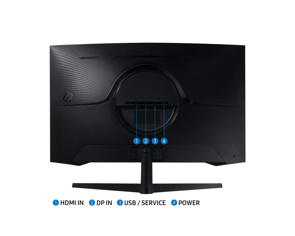 Монитор Samsung 31.5" Odyssey G55C 2xHDMI, DP, VA, 2560x1440, 165Hz, 1ms, ИЗГИБНЫЙ