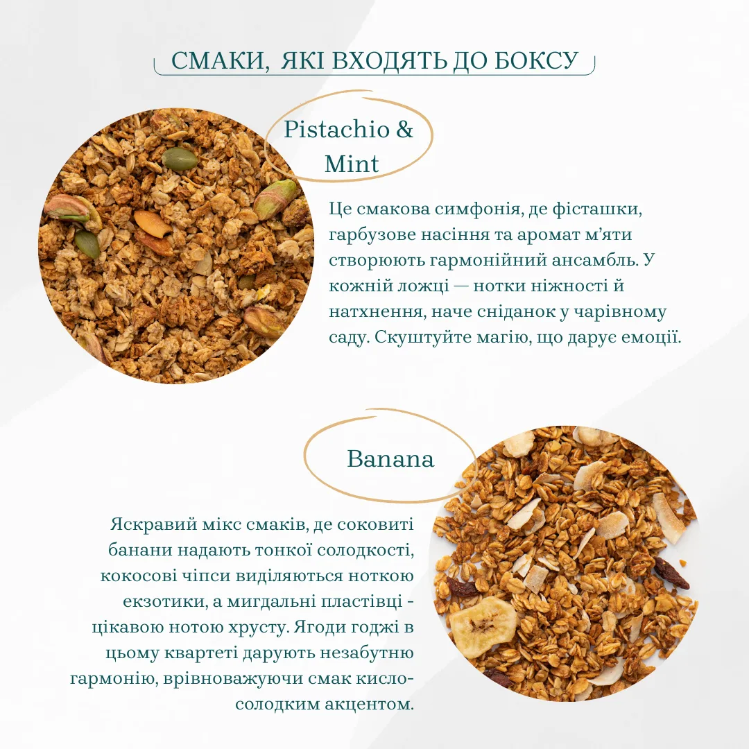 Набір граноли "Смакова колекція Gregory Try&Choose 10" 500 г