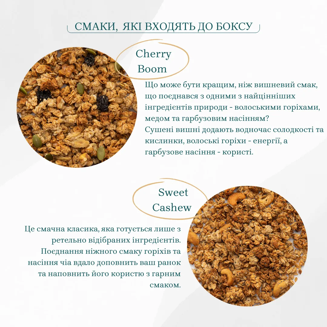 Набір граноли "Смакова колекція Gregory Try&Choose 10" 500 г