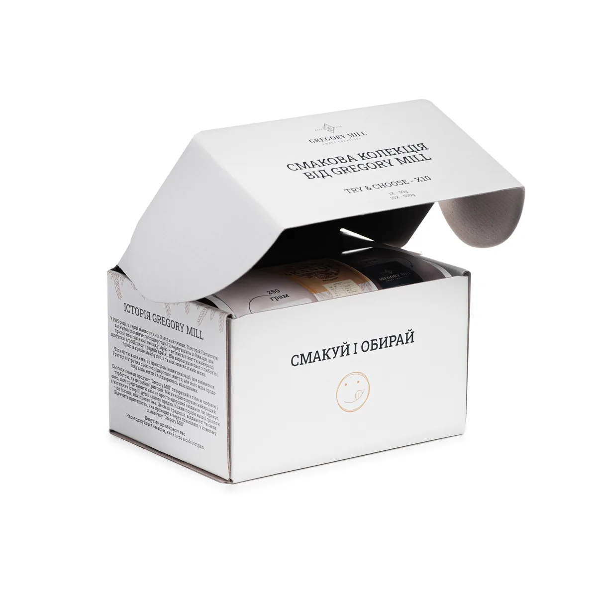 Набір граноли "Смакова колекція Gregory Try&Choose 10" 500 г