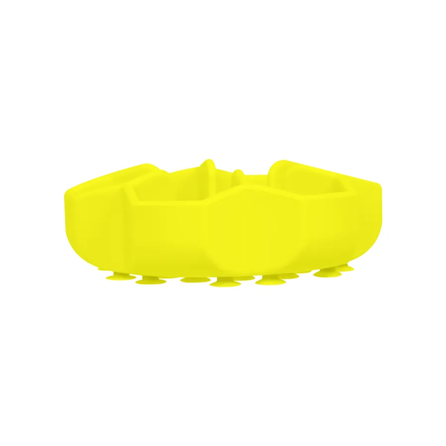 Миска для повільного харчування WAUDOG Silicone 450 мл силікон жовта 16,6 см