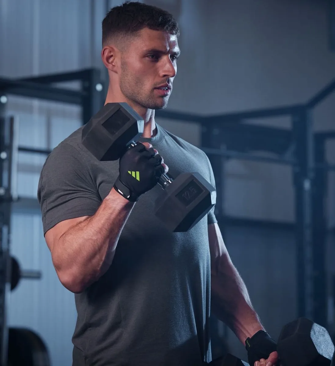 Рукавички Adidas поліестер XL чорний зелений
