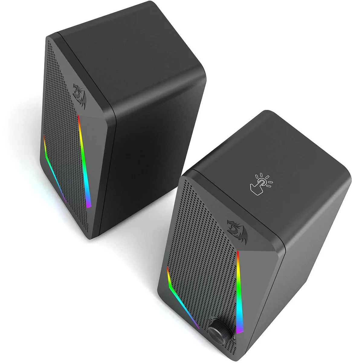 Акустична система Redragon пластикова 82х180х96 мм Чорна 6 Вт USB 3,5 мм з підсвіткою