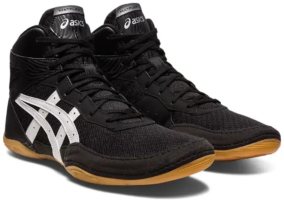 Борцовки Asics искусственный нубук 31 5 черные детские