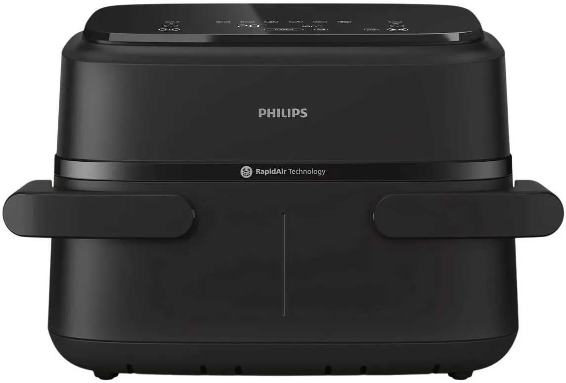 Мультифункційна піч Philips Ovi Flex, 2450 Вт, чаша 3+3 л, сенсорний контроль, 2 контейнери, 6 автоматичних програм, пластиковий к