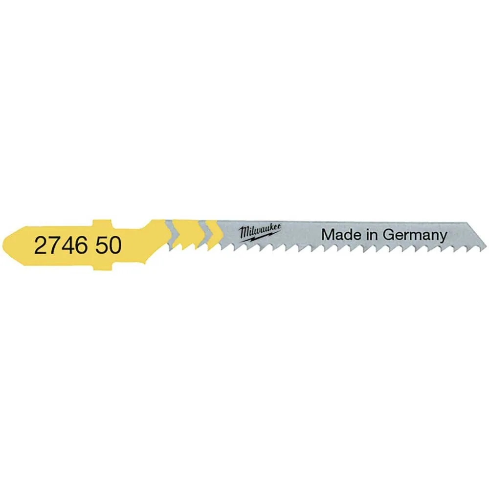 Холст для электролобзика Milwaukee T119BO по дереву, зубья 2ммх50мм, комплект 5 шт.