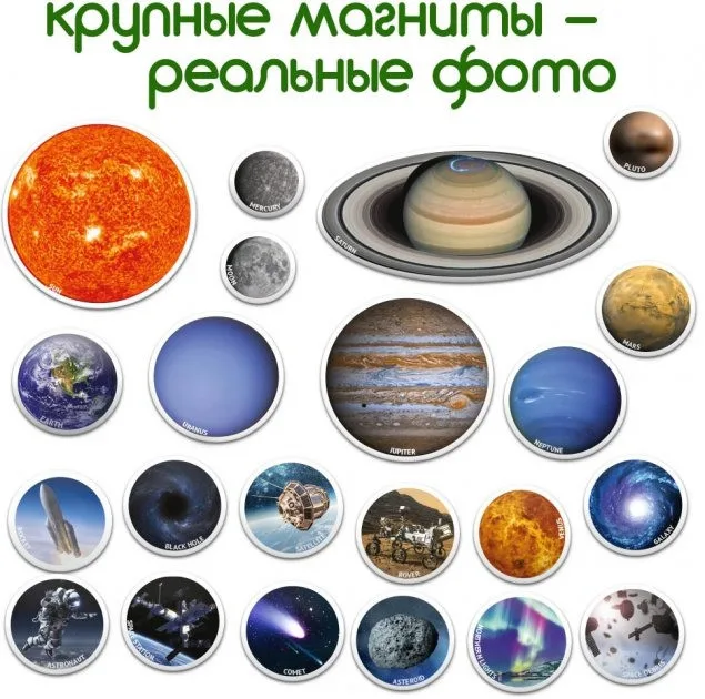 Набір магнітів Magdum пластик 10х10 см різнокольоровий