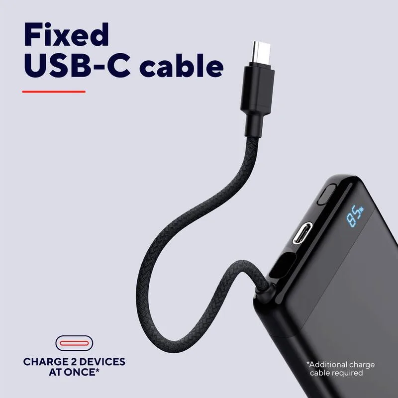 Акумулятор портативний Trust літій-іонний 10000мА·год алюміній чорний 2хUSB-C 20W