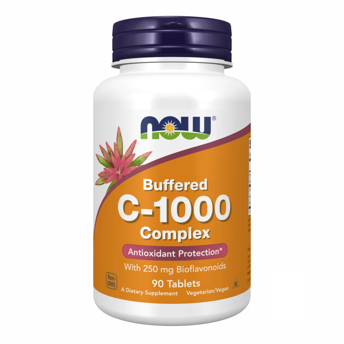 Вітамін C Now Foods 90 табл вегетаріанський без ГМО з біофлавоноїдами