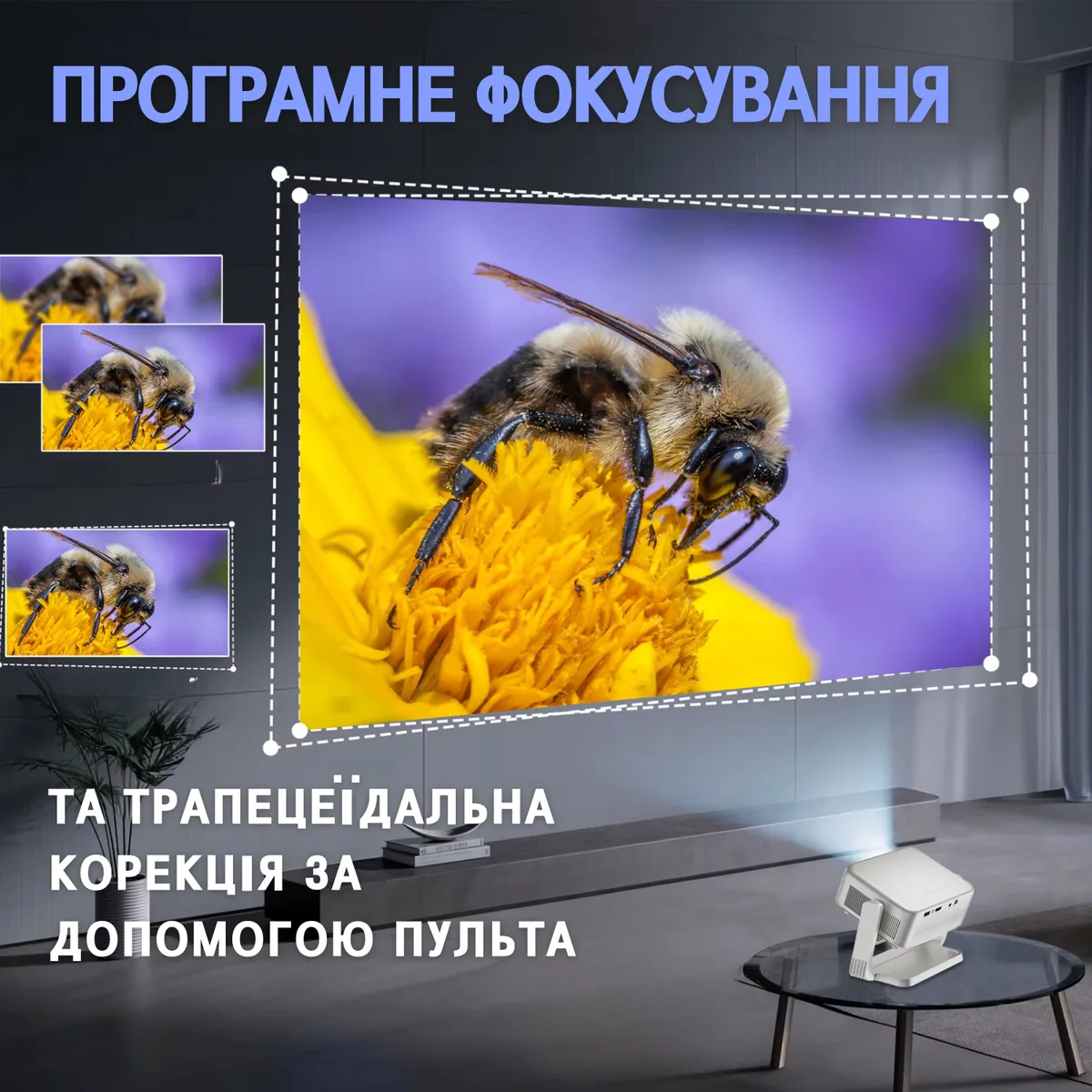 Портативный мини LED проектор Cheerlux C6B 2800 Лм WiFi 1280x720 50-120 дюймов