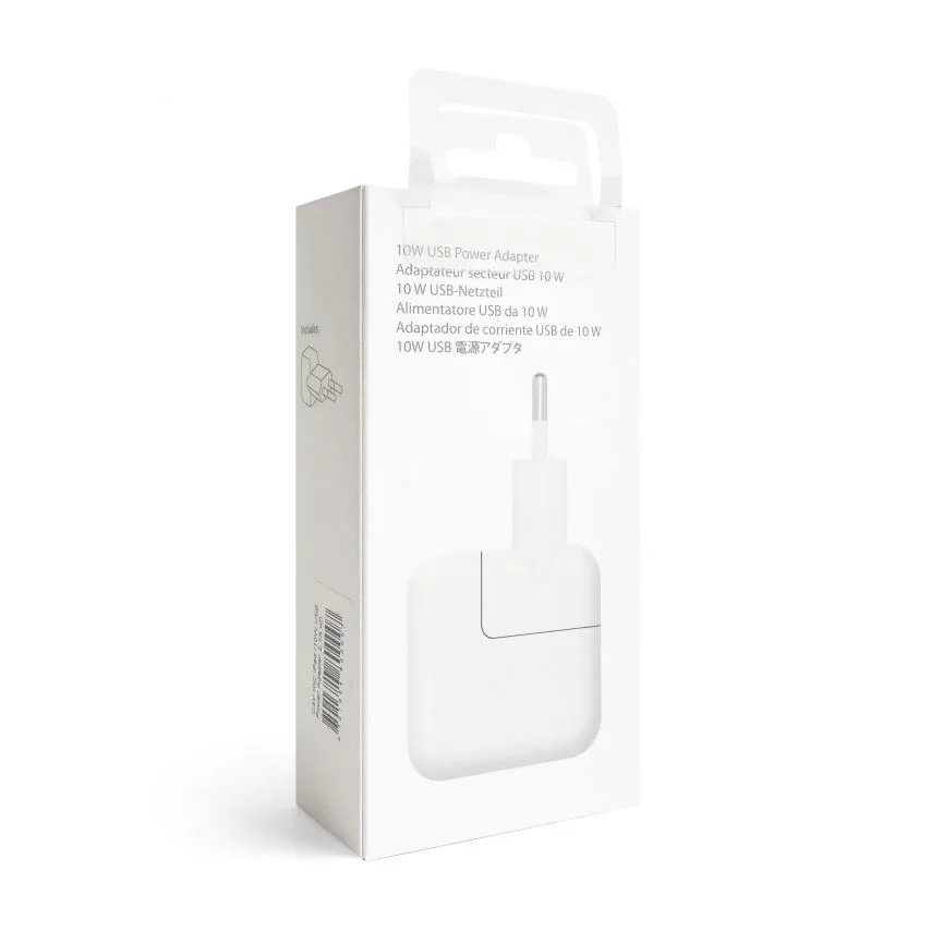 Мережевий зарядний пристрій Apple 10W 2.1A пластик білий