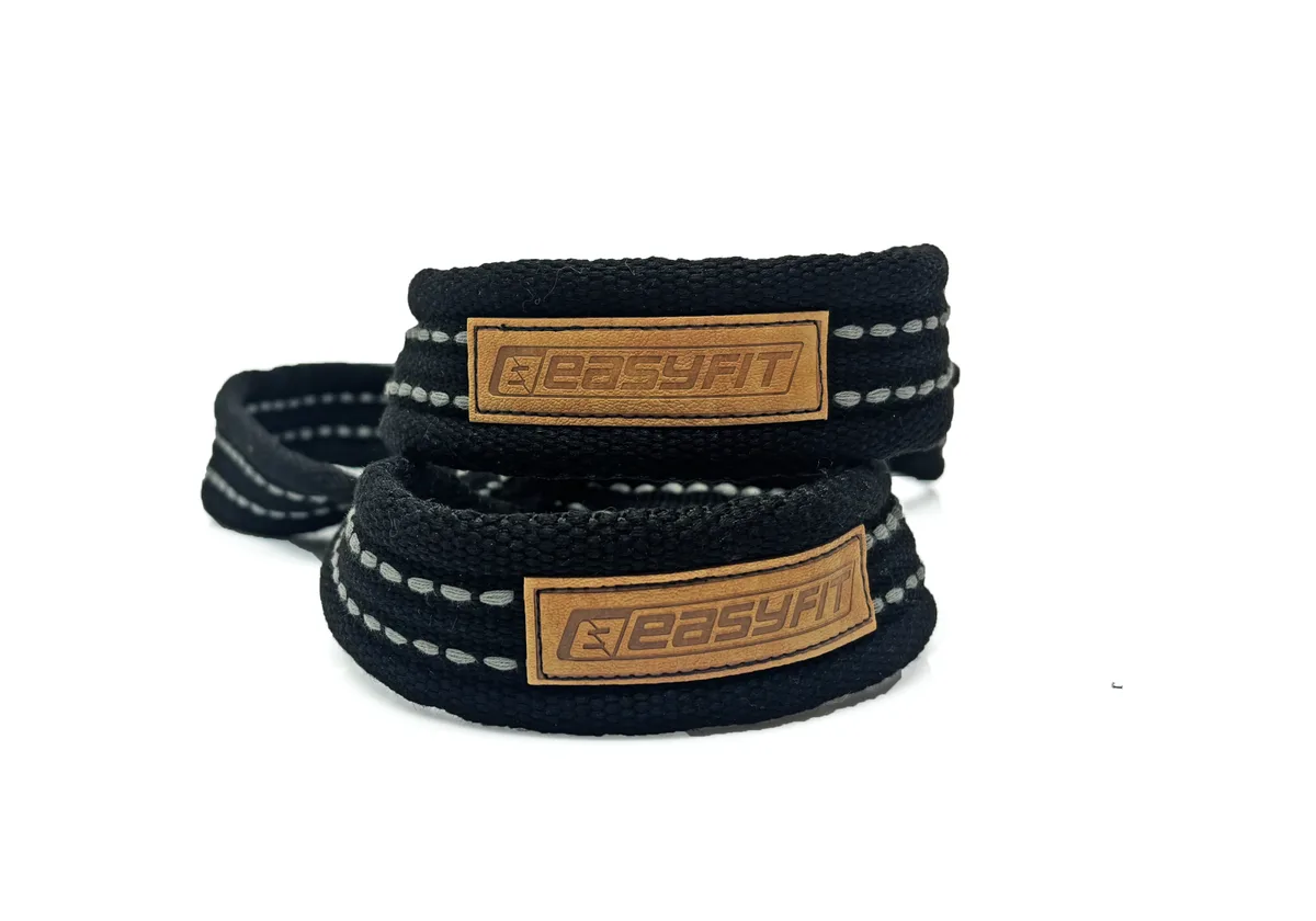 Лямки для тяги EasyFit ХБ 81,3 см L Чорні