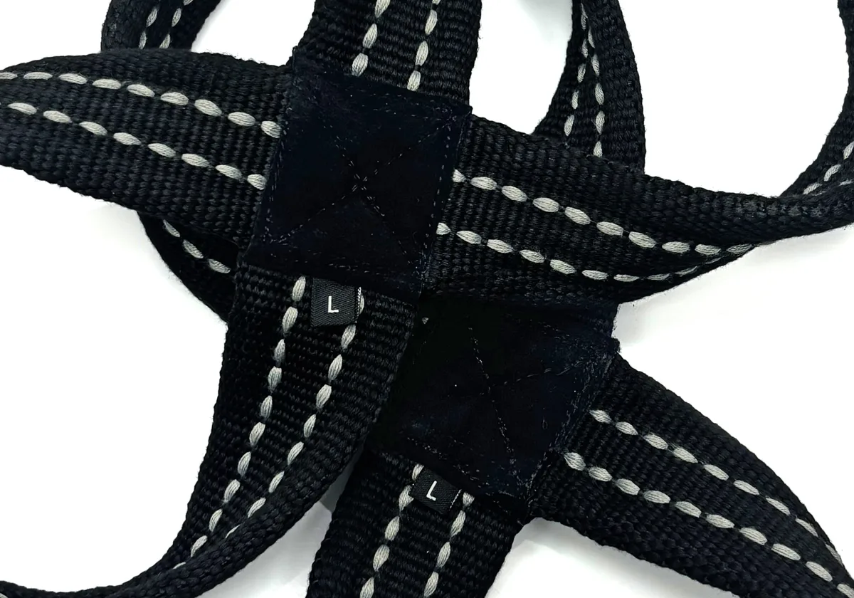 Лямки для тяги EasyFit ХБ 81,3 см L Чорні