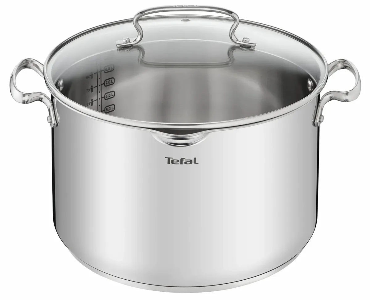 Набор посуды Tefal нержавеющая сталь 10 предметов 18-24 см стекло