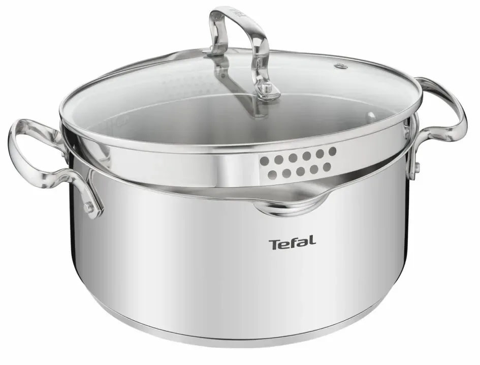 Набор посуды Tefal нержавеющая сталь 10 предметов 18-24 см стекло