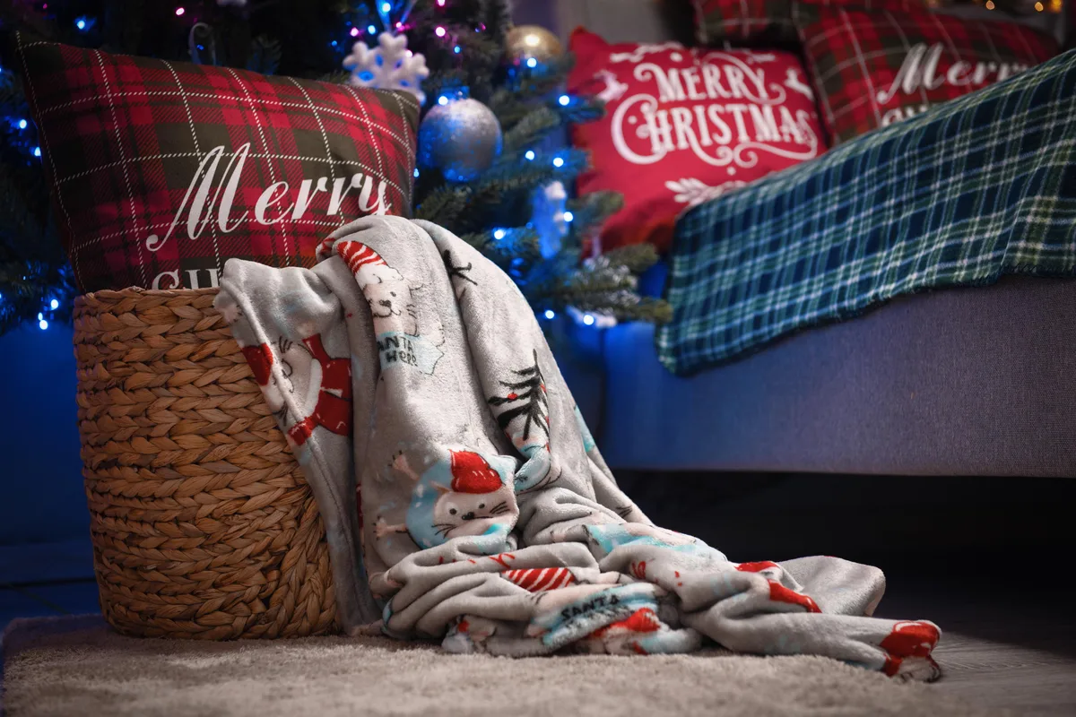 Плед ARDESTO Flannel 160х200 см поліестер різдвяні котики