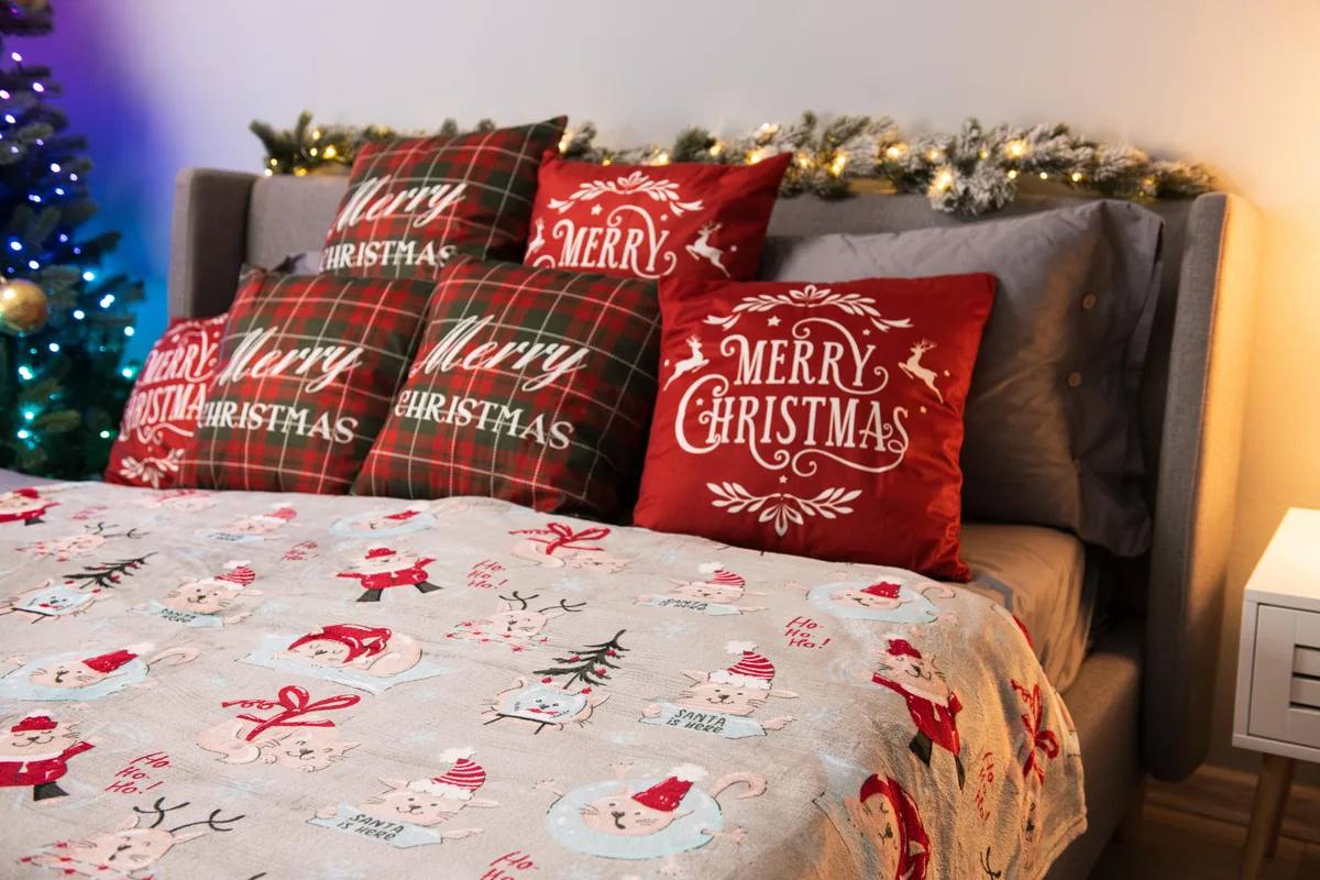Плед ARDESTO Flannel 160х200 см поліестер різдвяні котики