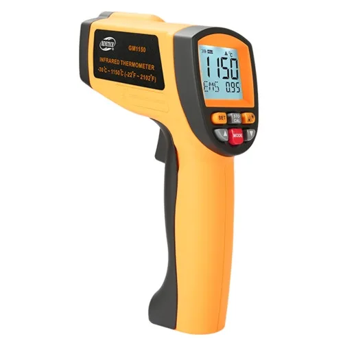 Пірометр інфрачервоний BENETECH GM1150 -30 до 1150°C пило- та вологозахищений 20:1