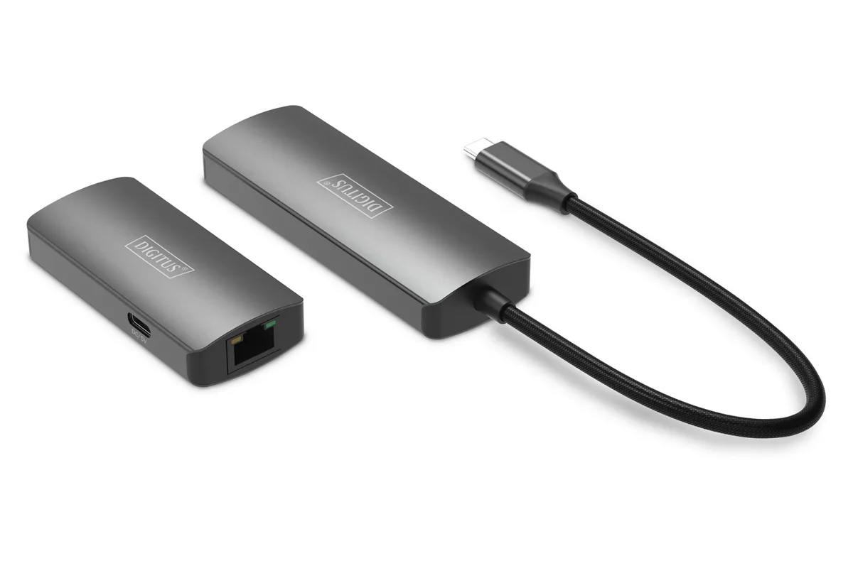 Набір відеоподовжувачів DIGITUS USB-C - HDMI, 4K/120 Гц, CAT6, 30м