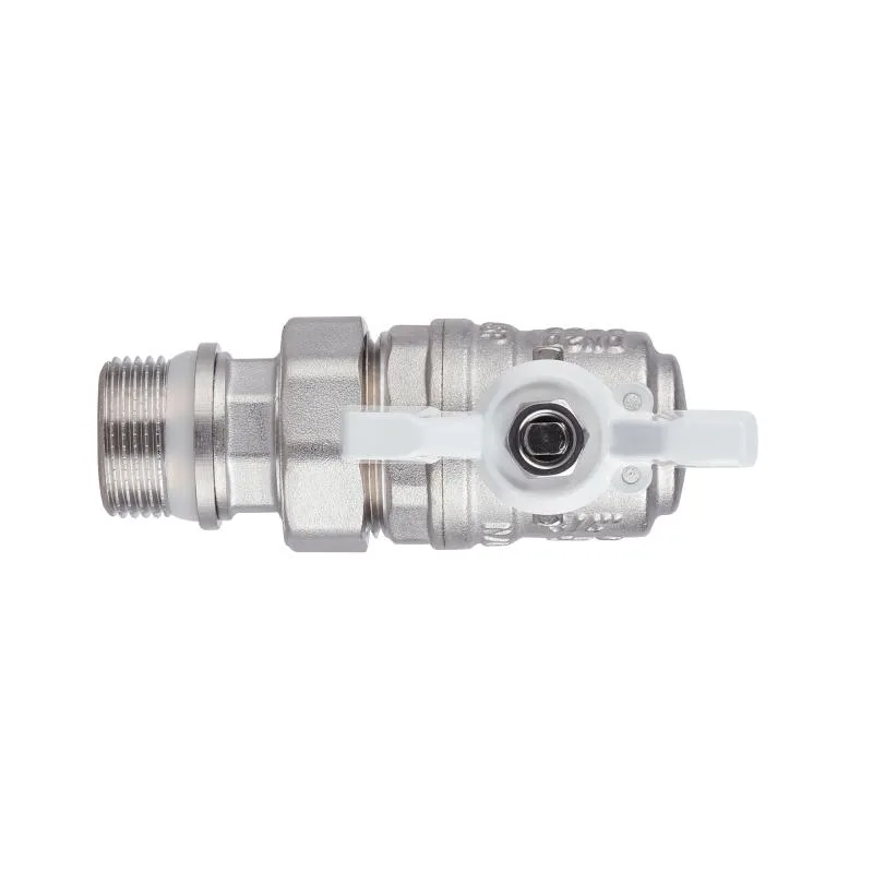 Кран кульовий Thermo Alliance Forte 3/4" кутовий латунь нікельований