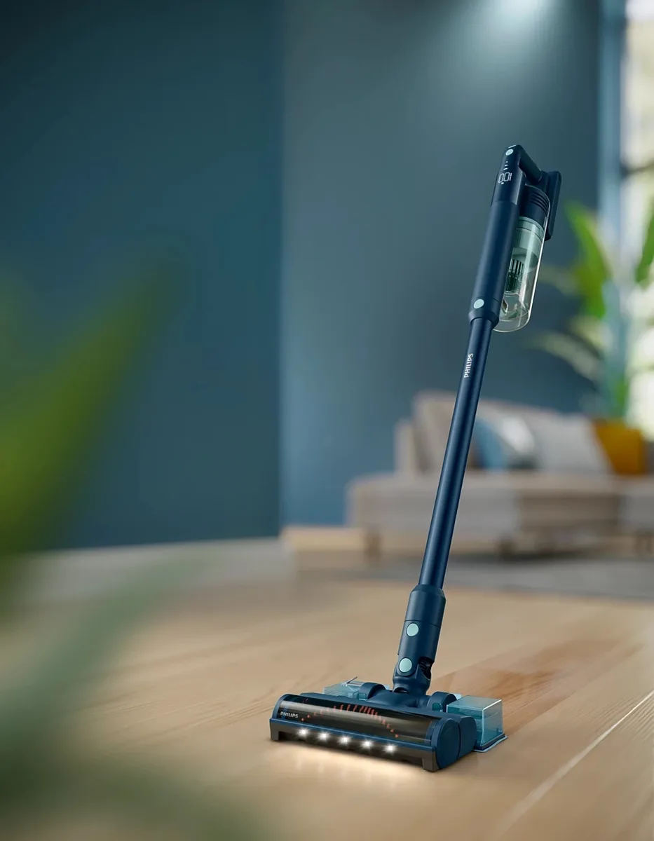 Безпровідний пилосос Philips Series 5000 для вологого прибирання, об'єм контейнера 0.6 л, автономна робота до 60 хвилин, вага 1.5
