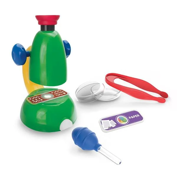 Мікроскоп Edu-Toys оптичний для дітей 30х різнокольоровий