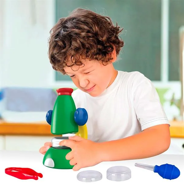 Мікроскоп Edu-Toys оптичний для дітей 30х різнокольоровий