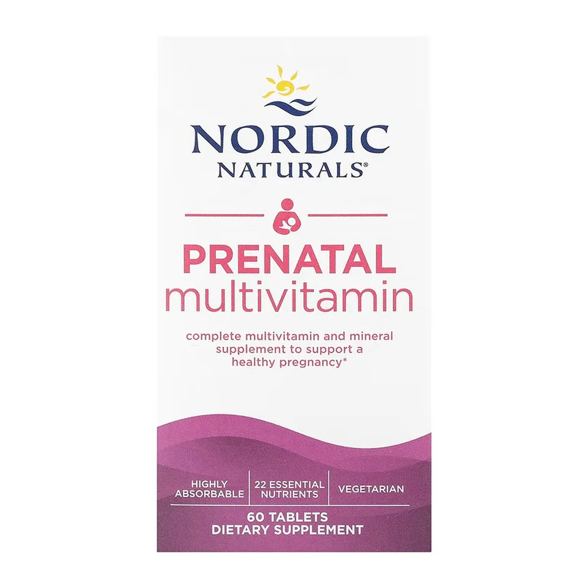 Мультивитамины Nordic Naturals для беременных 60 табл вегетарианские без ГМО